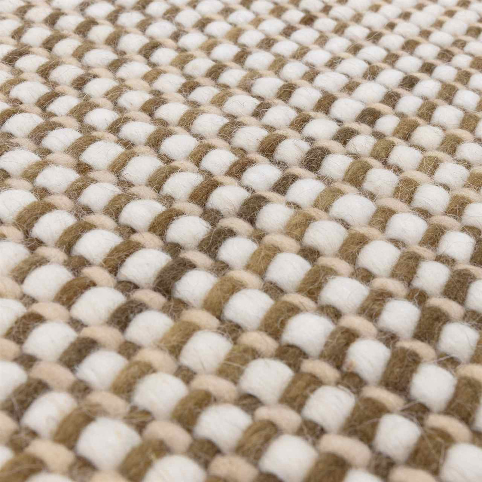 Avalon Forest Flatweave Thin Wool Rug with Fringe