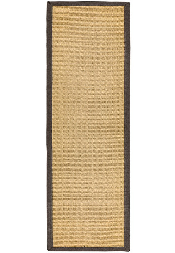 Sisal Rug Chocolate Border Runner