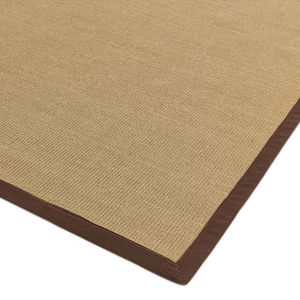 Sisal Rug Chocolate Border Runner