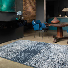 On Sale Torino Petrol Blue Premium Wool Rug 120x170cm