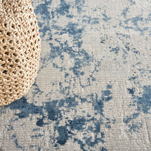 On Sale Rustic Textures RUS16 Grey Blue Abstract Rug 240x320cm