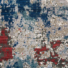 On Sale Abstract Artworks ATW01 Navy Brick Rug 290x381cm