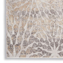 On Sale Abstract Silky Textures SLY07 Ivory Beige Rug 282x389cm