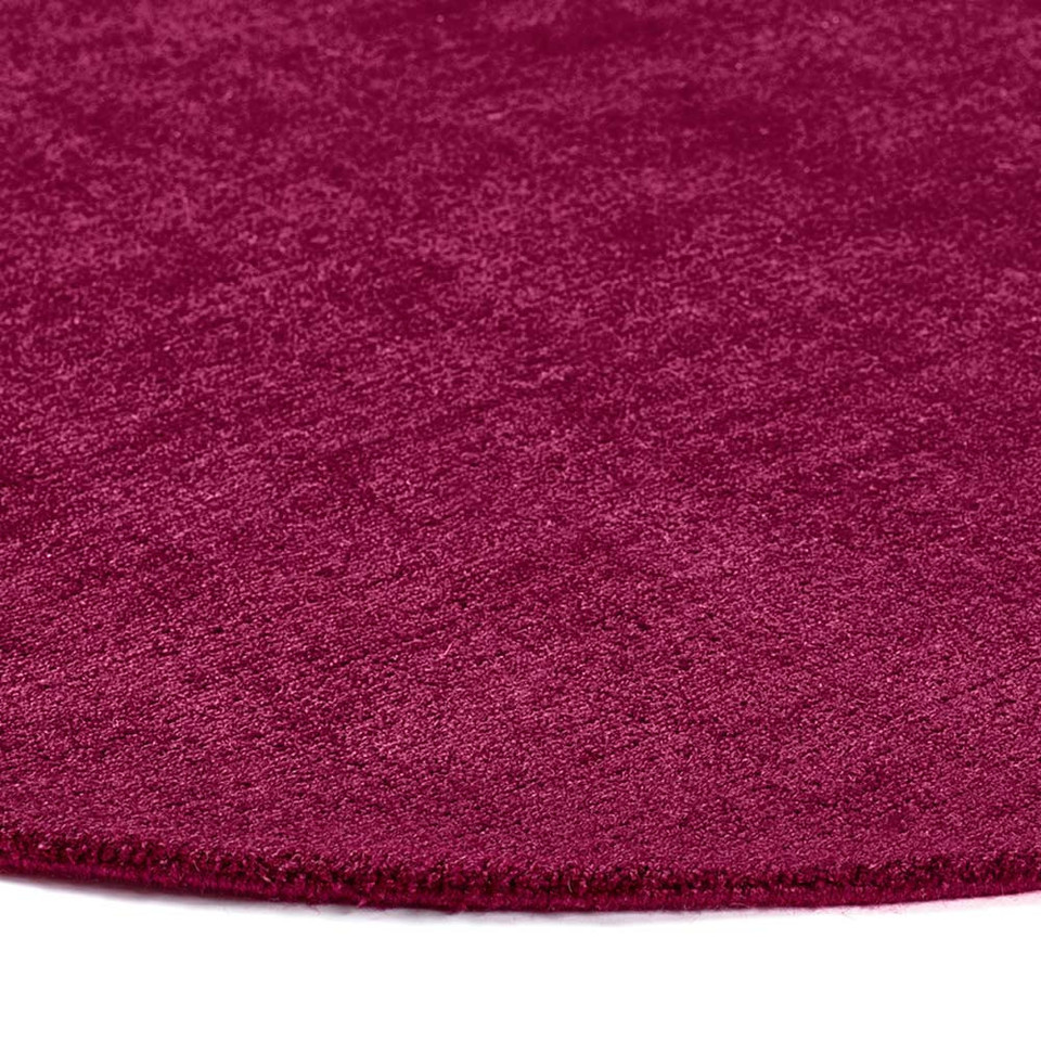 Origins Reef Raspberry Plain Textures Rug Circle
