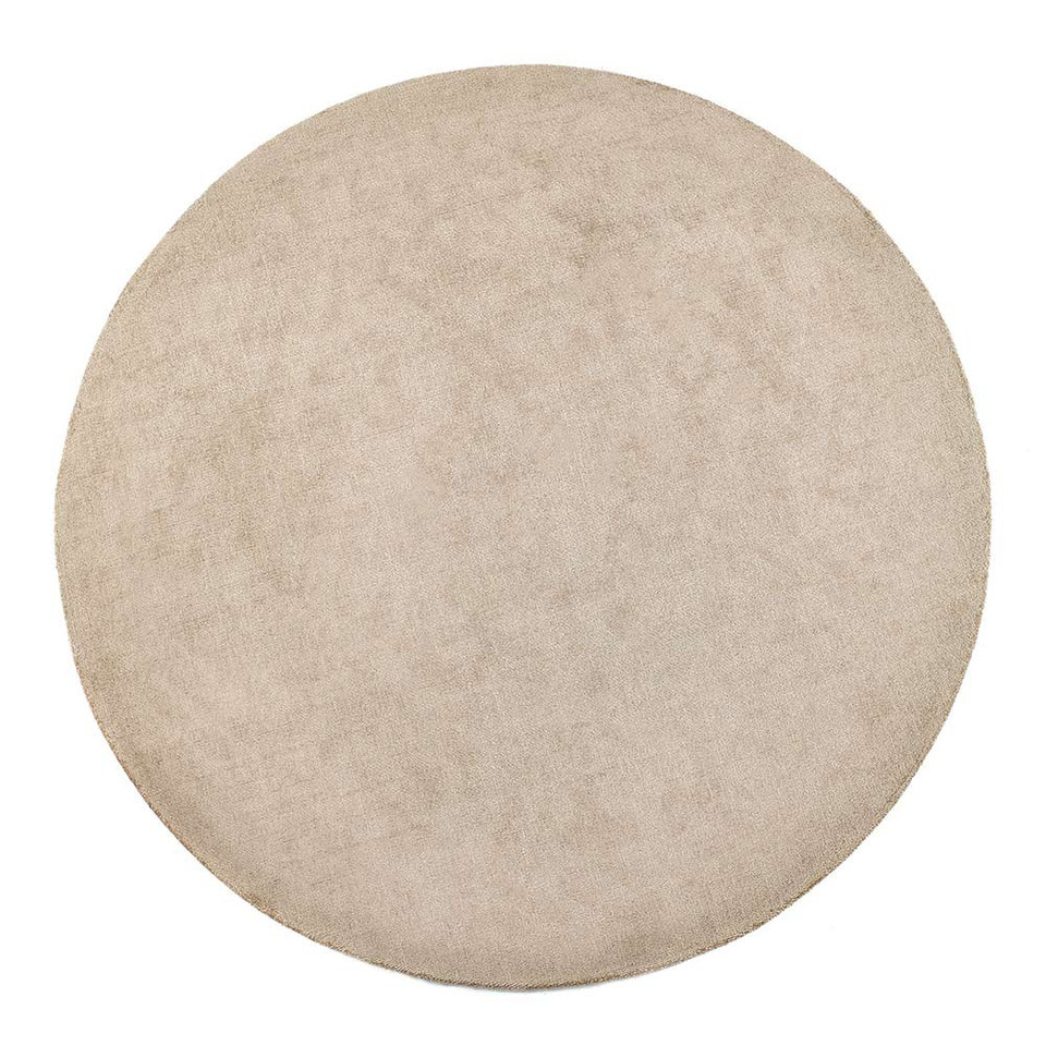 Origins Reef Beige Plain Textures Rug Circle