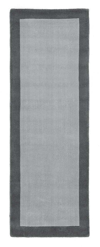 Origins Borders Grey Wool Rug