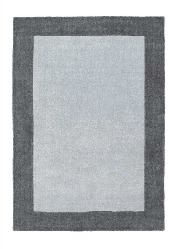 Origins Borders Grey Wool Rug