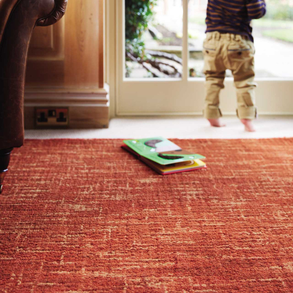 Burnt Sienna Wool Rug Origins Country