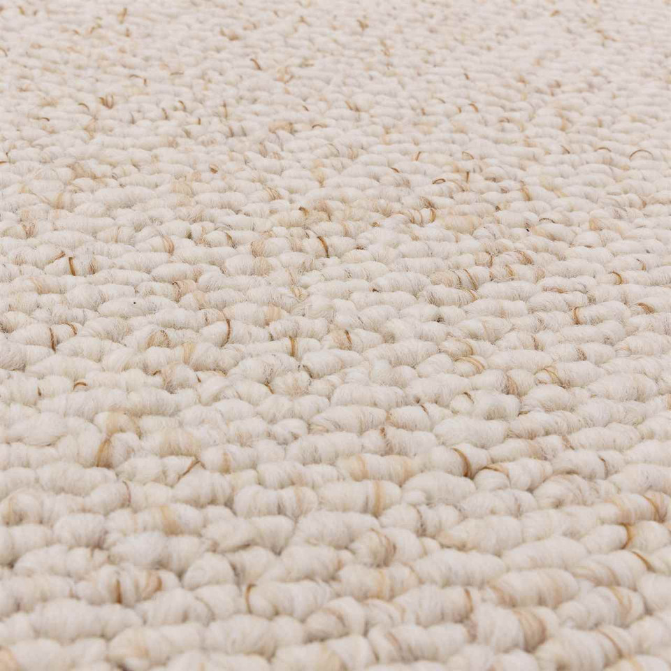 Boden Ivory Loop Plain Washable Rug