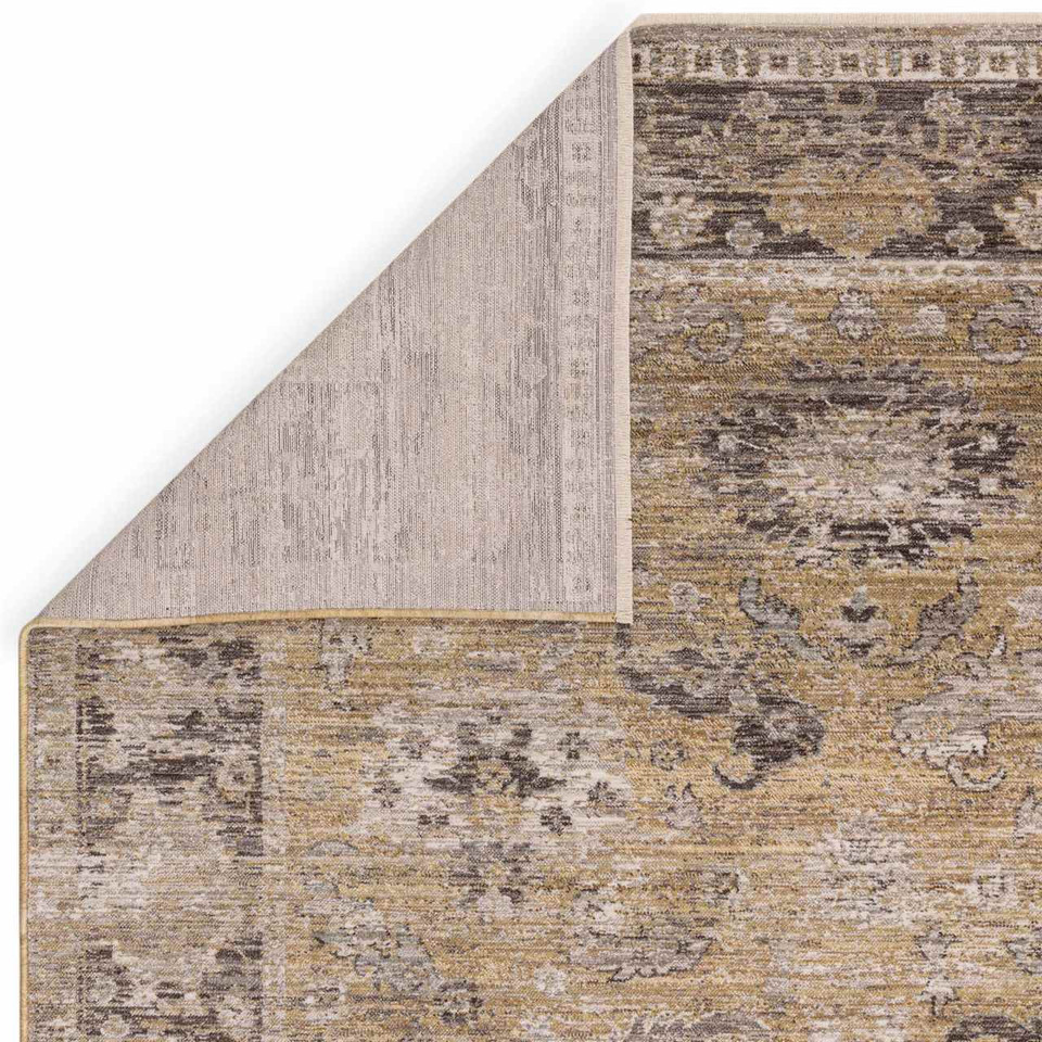Jasper JA06 Gold Silky Traditional Fringe Rug