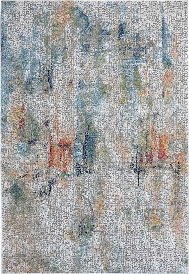 Abstract Ankara Global ANR09 Ivory Multi Rug Circle
