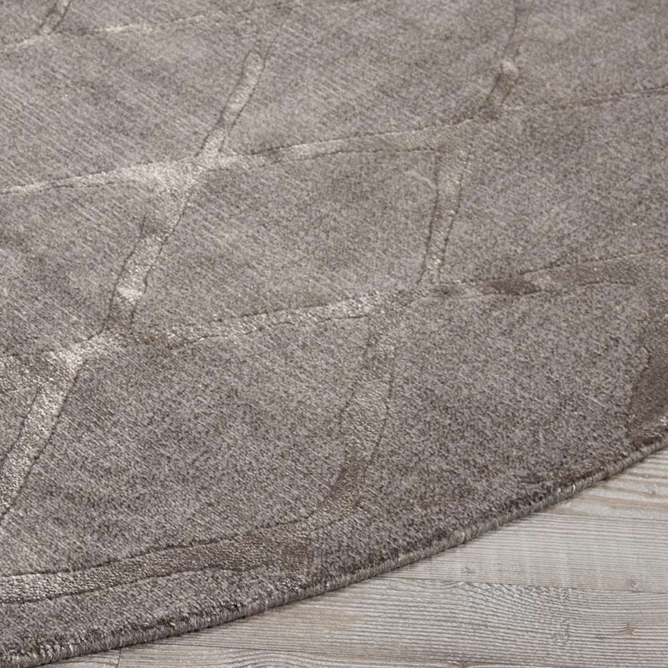 Grey Twilight Rug Diamonds TWI15 Circle