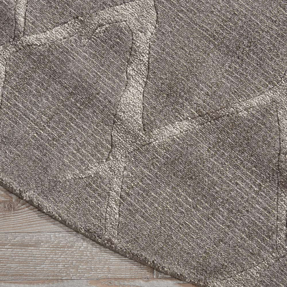 Grey Twilight Rug Diamonds TWI15 Circle