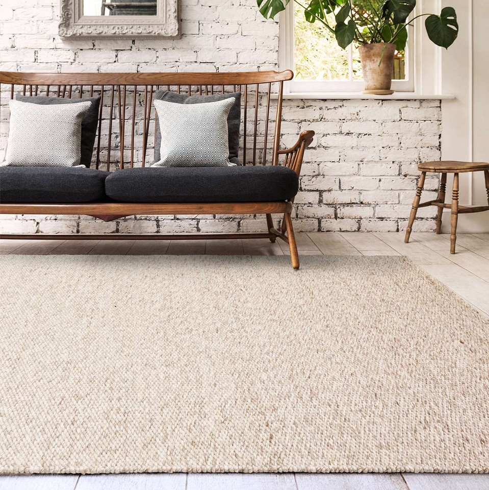 Zander Handwoven Flatweave Oyster Rug