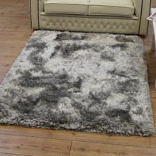 On Sale Ultra Thick Silver Plush Shaggy Rugs 140x200cm