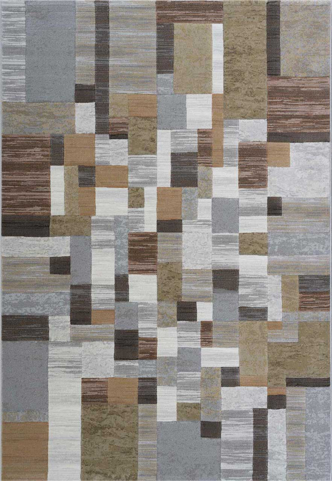 Galleria Modern Rug 9248 Grey Brown Multi