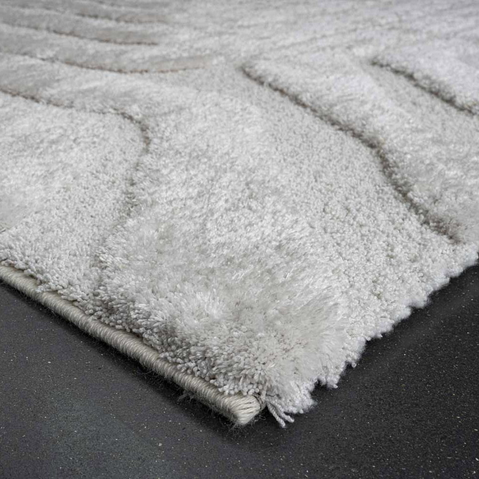 Cleo Clouds 3D Rug Pale Cream closeup corner