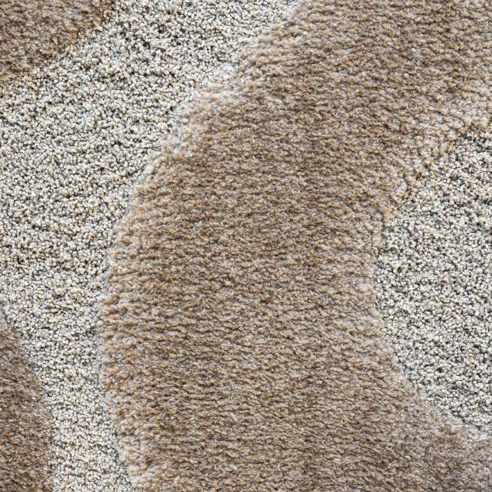 Cleo Wiggle 3D Rug Brown closeup pattern