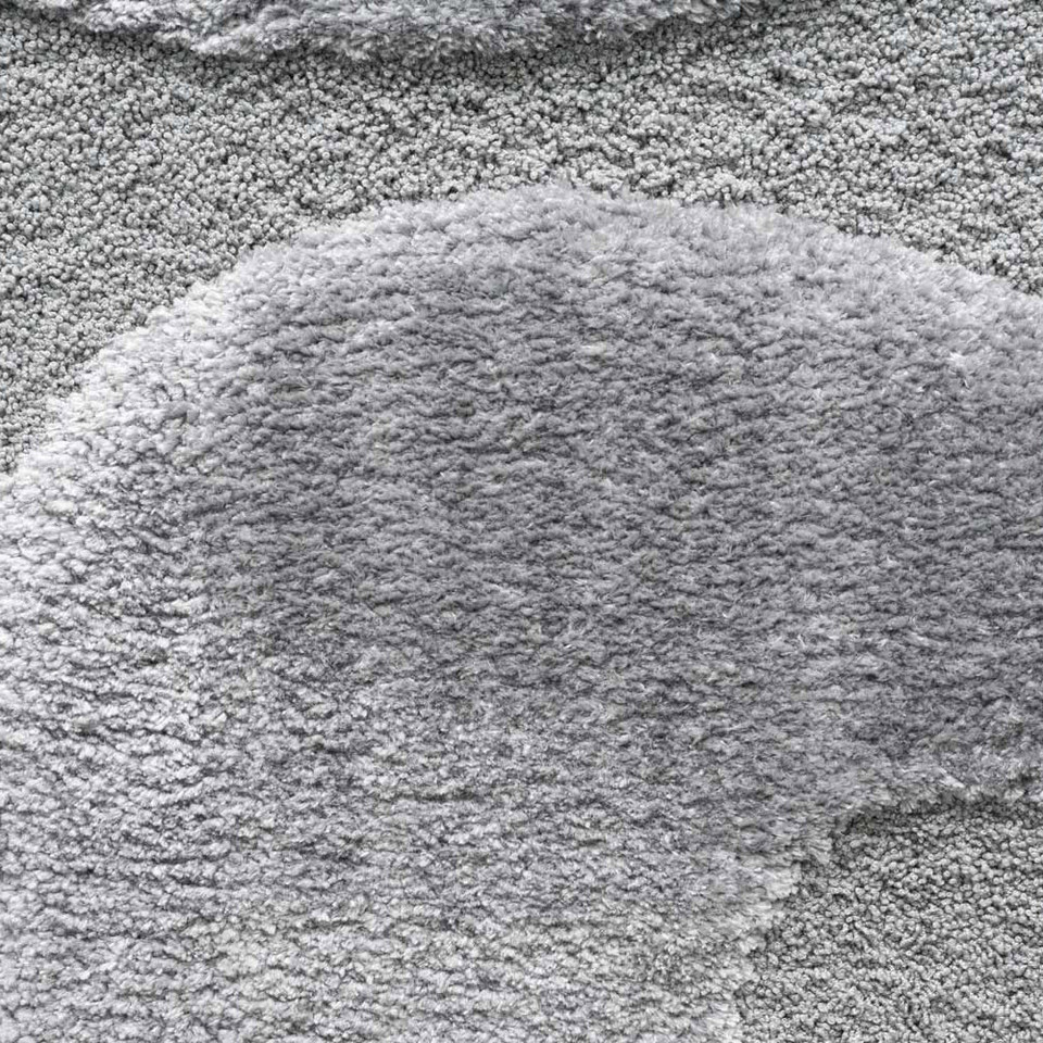 Cleo Wiggle 3D Rug Grey closeup pattern