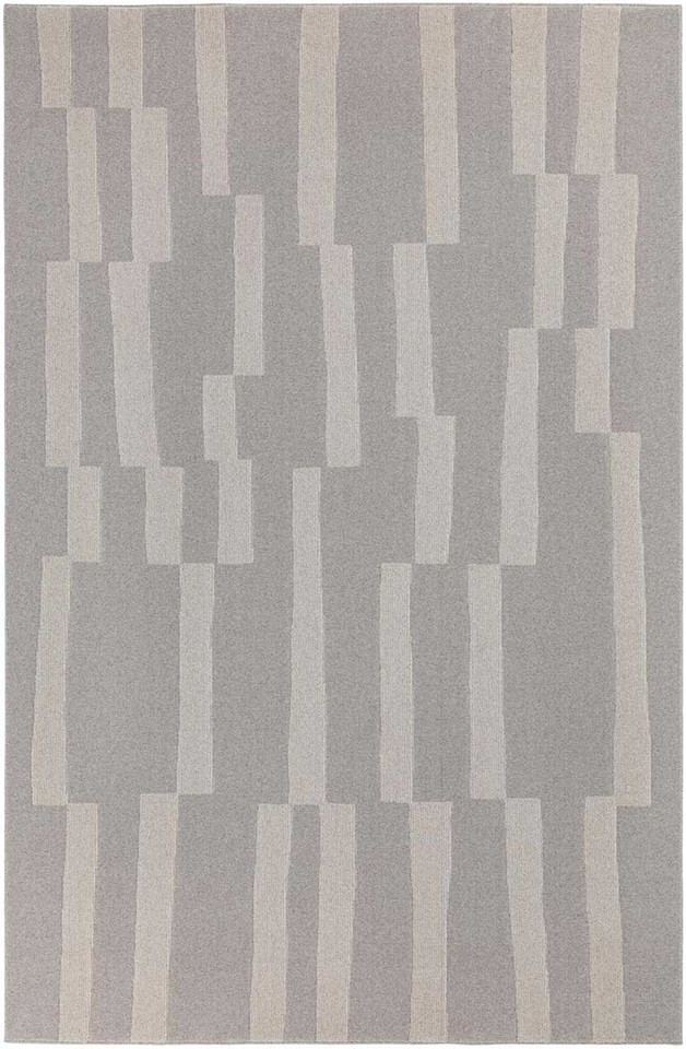 Malmo Grey Blocks Wool Rug