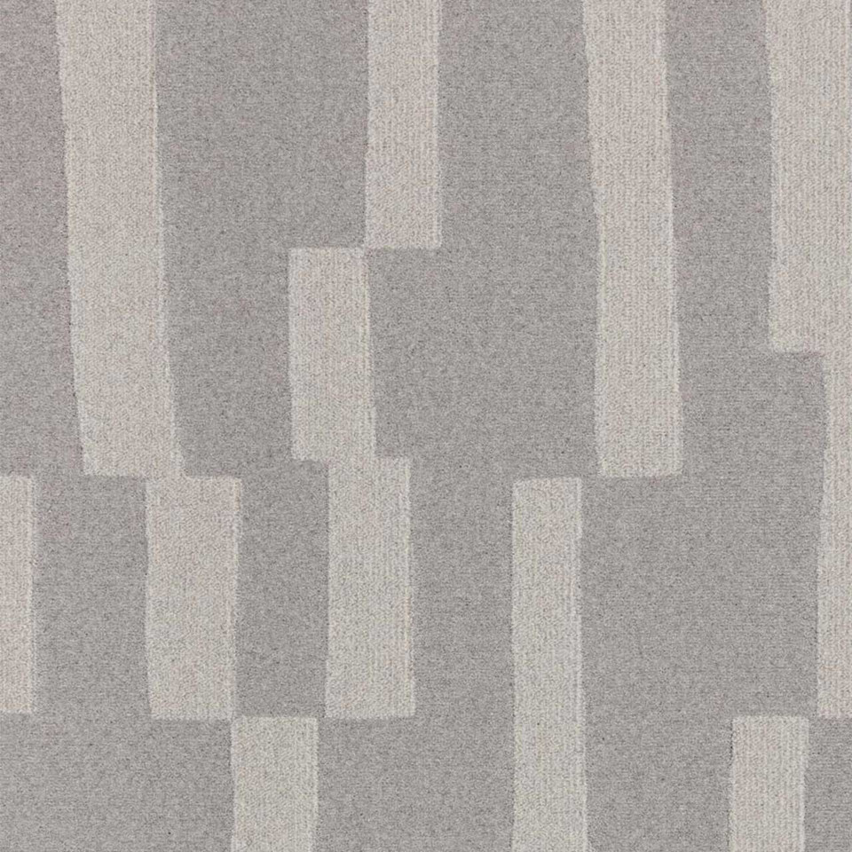 Malmo Grey Blocks Wool Rug
