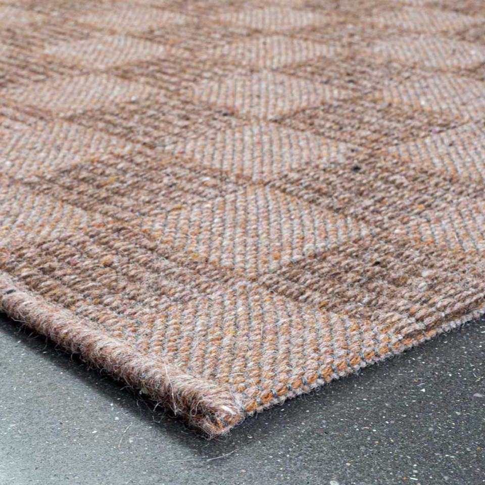 High Line Brown Wool Rug