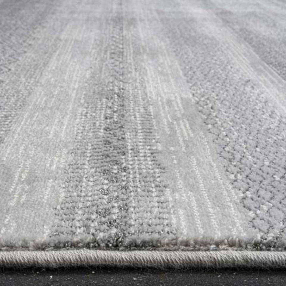 Oslo Eco Rug 5565 Stripe Grey