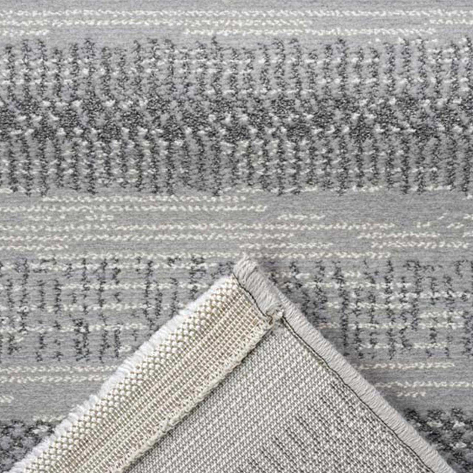 Oslo Eco Rug 5565 Stripe Grey