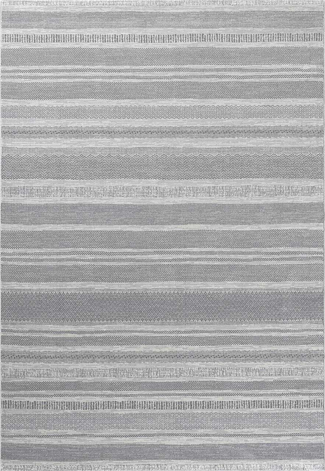Oslo Eco Rug 5565 Stripe Grey