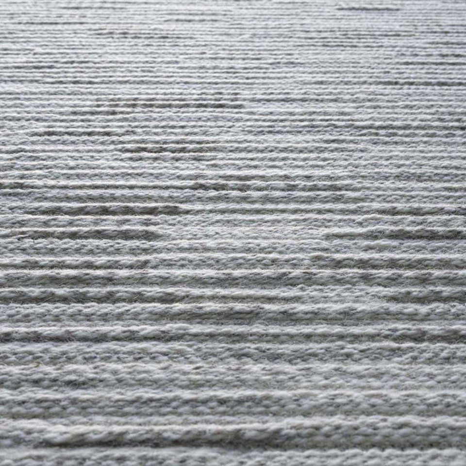 High Line Cream Light Grey wool Rug