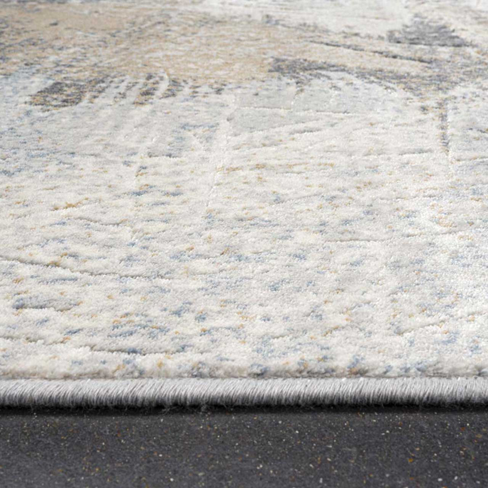 Mayumi Viscose Abstract Rug Blue