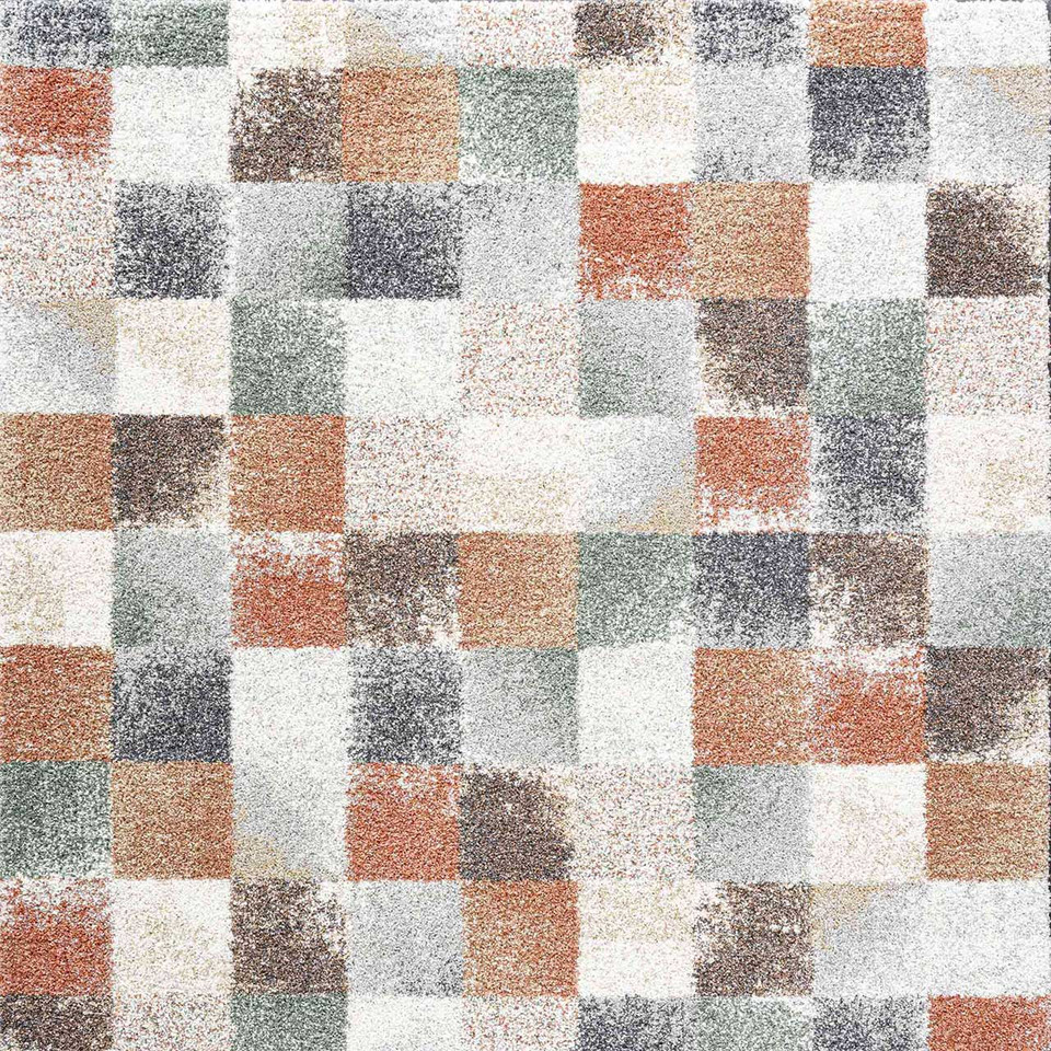 Mehari Thick Soft Rug Block Multicolour 