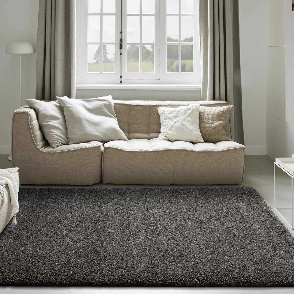 Twilight Thick Shaggy Charcoal Rug