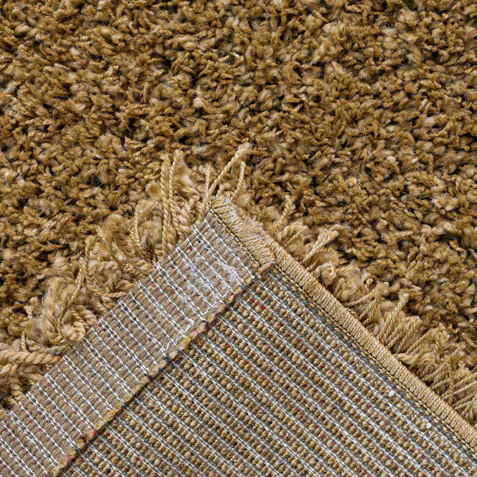 Twilight Thick Shaggy Gold Rug