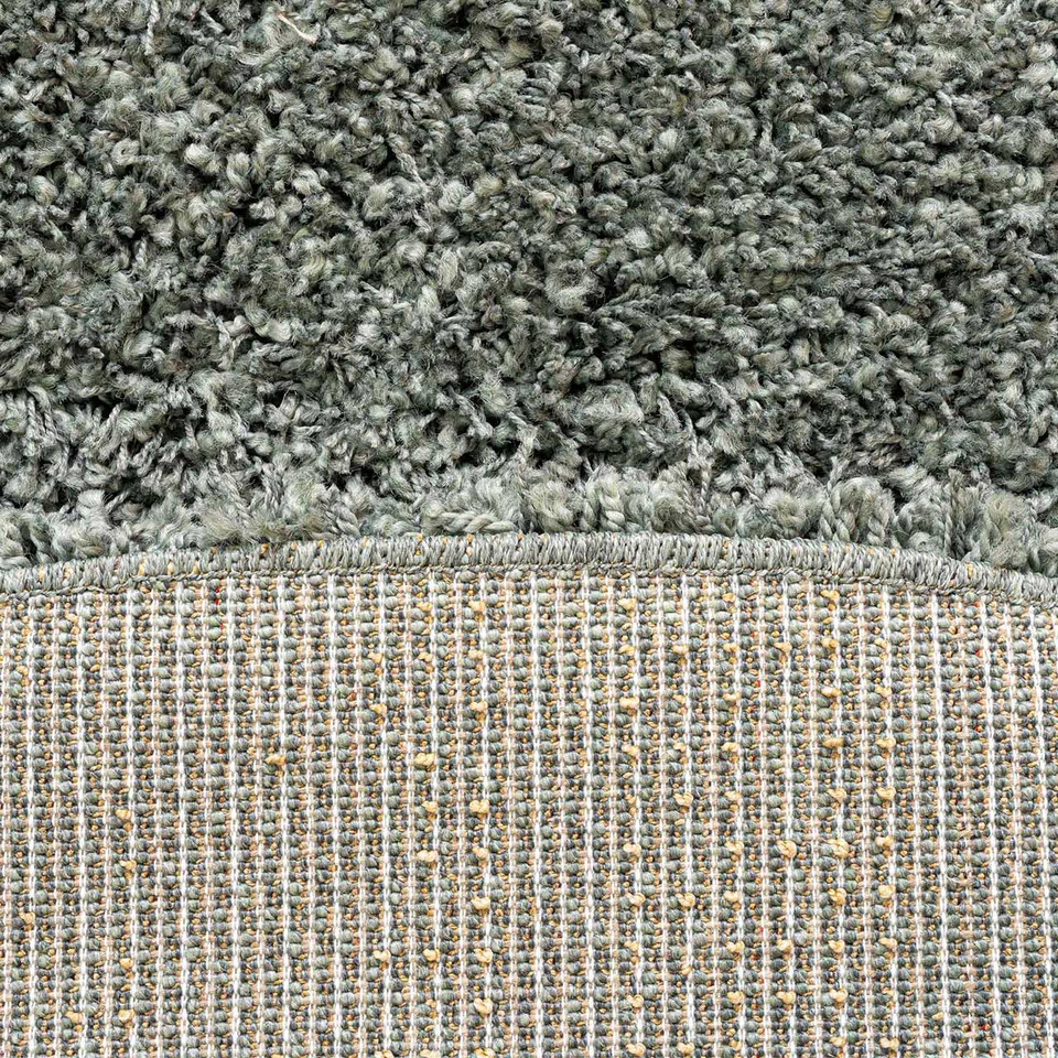 Twilight Thick Shaggy Green Rug