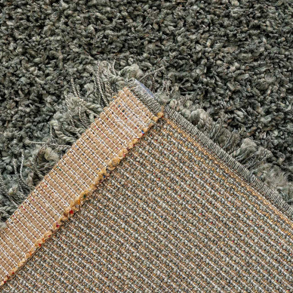 Twilight Thick Shaggy Green Rug