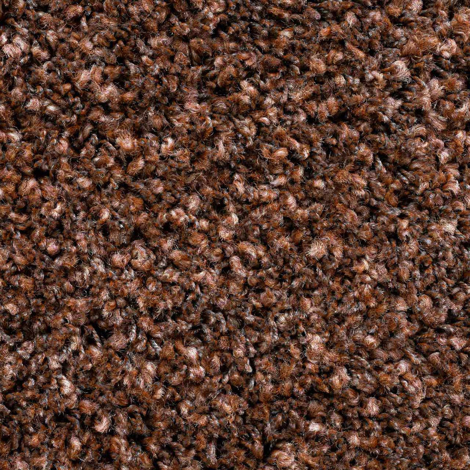 Twilight Thick Shaggy Rusty Brown Rug