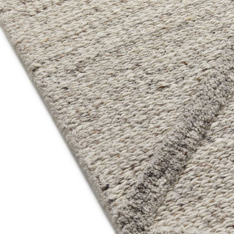 Stellar Checker Wool Jute 3D Beige Rug