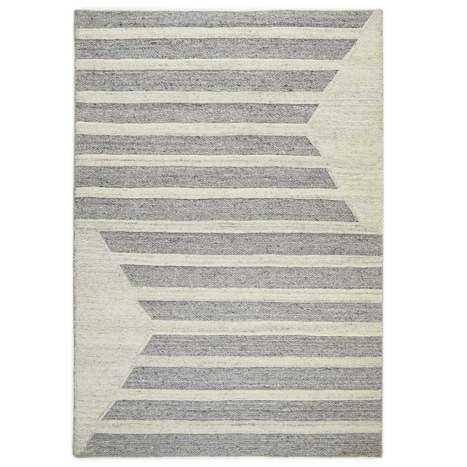Stellar Ladder Wool Jute 3D Stripe Rug