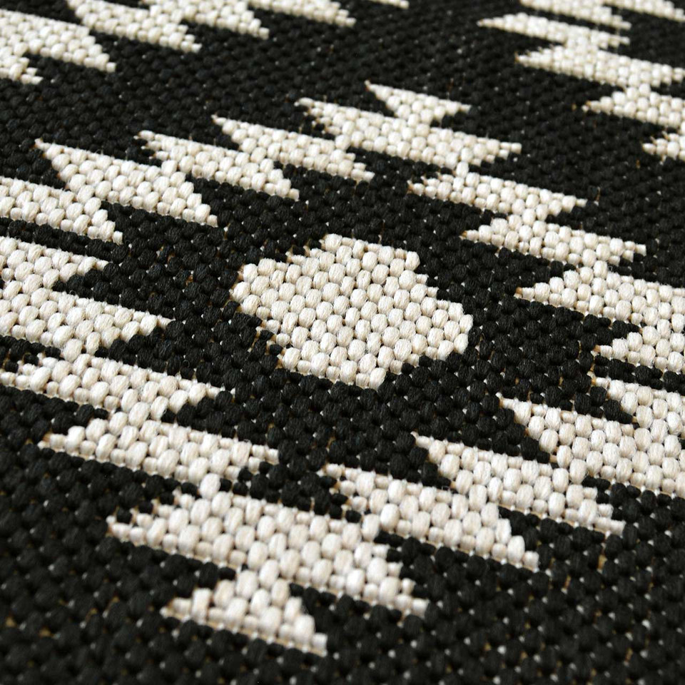 County Genesis Black Indoor Outside Rug