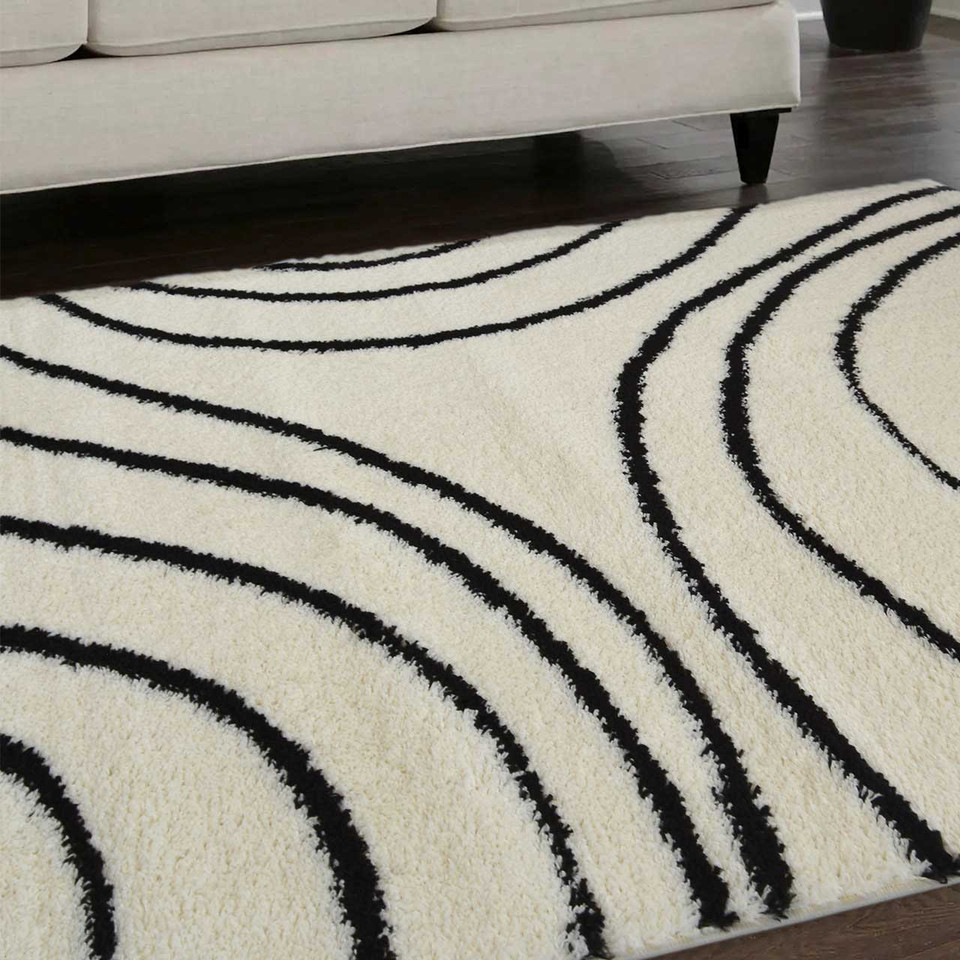 Snug Super Soft Shaggy Rug Iso Black