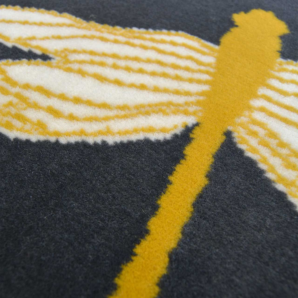 Maestro Dragonfly Rug Charcoal