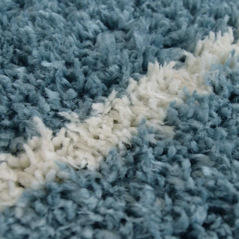 Snug Super Soft Shaggy Rug Bubbles Blue