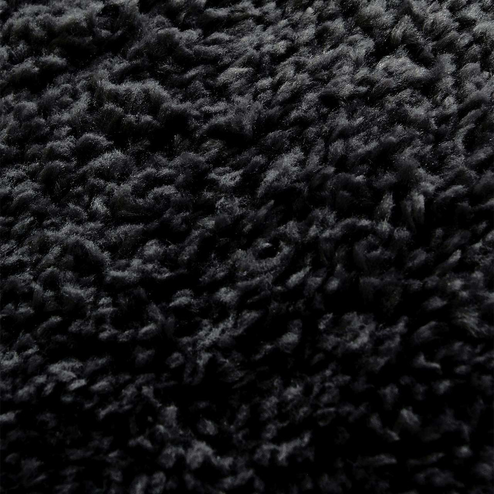 Snug Super Soft Shaggy Rug Plain Black