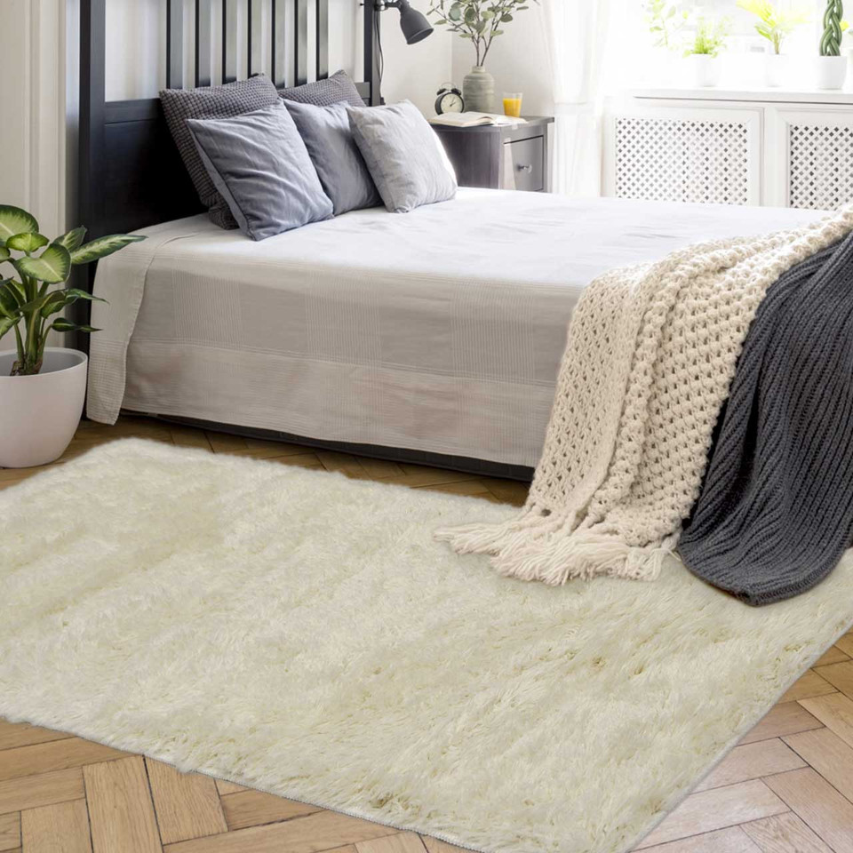 Soft Washable Rug Cosy Ivory