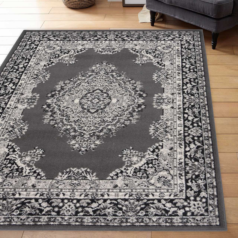 Maestro Traditional Grey Rug