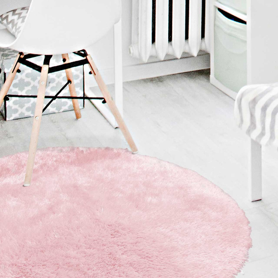 Soft Washable Rug Cosy Pink