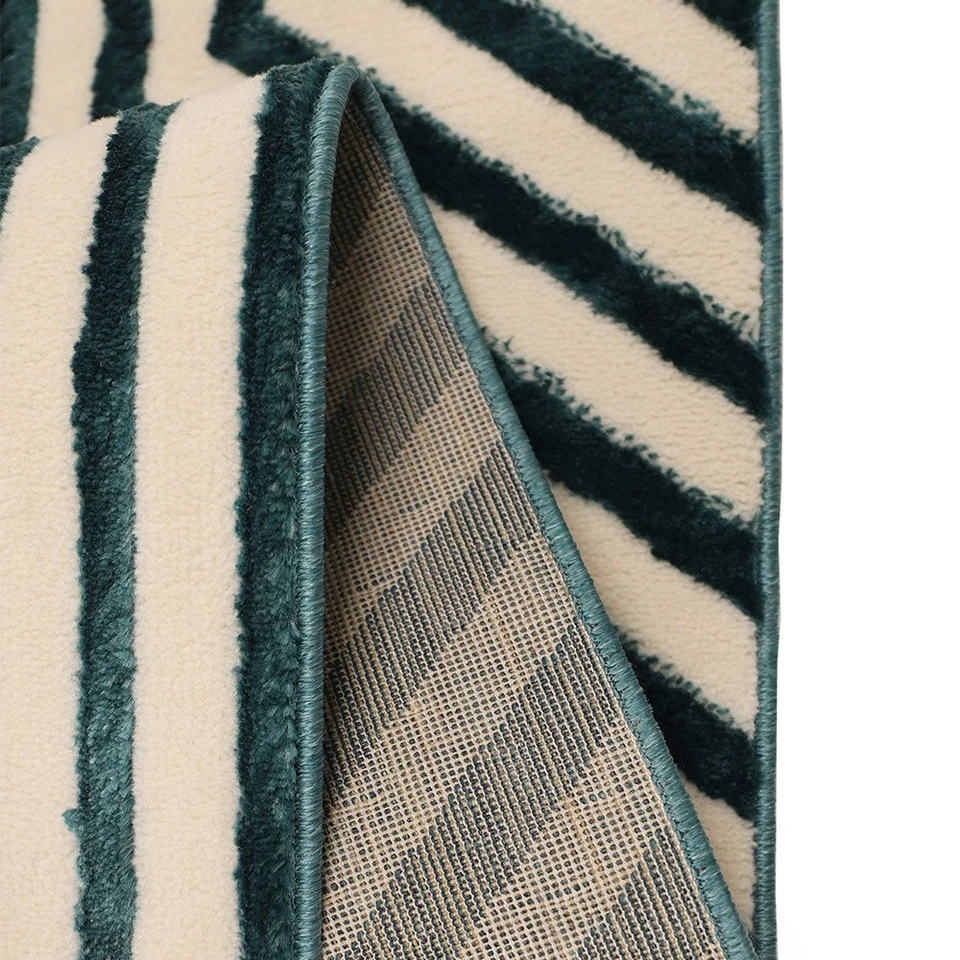 Zoe Illusion Blue Modern Rug