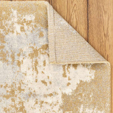 On Sale Gold Grey Cream Rug Chamonix 80x140cm