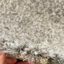 On Sale Grey Silver Shaggy Wool Mix Rug 927 160x230cm